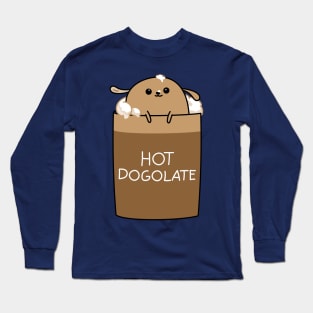 Hot chocolate dog Long Sleeve T-Shirt